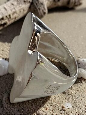 Sterling Silver Men’s Signet Ring - Silver